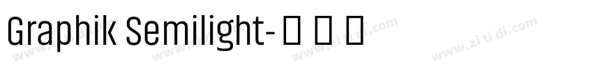 Graphik Semilight字体转换